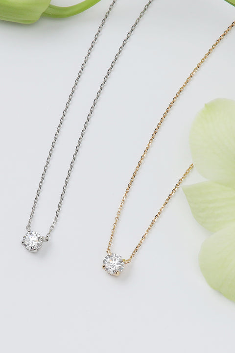 ［受注/12月下旬］Pt900･Pt850 ダイヤモンド 0.3ct/ネックレス(ソーティング付き)