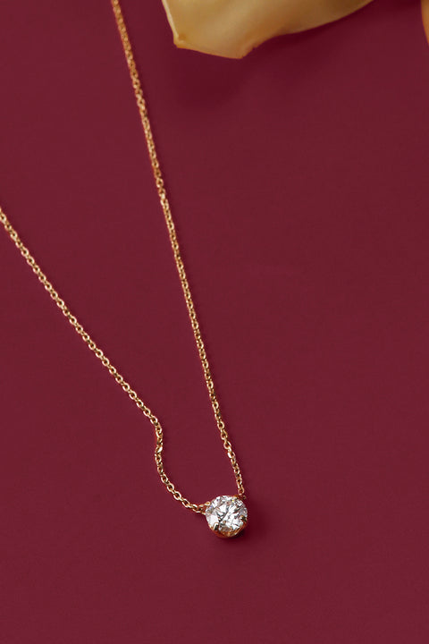 ［受注/12月下旬］K18 ダイヤモンド 0.3ct/ネックレス(ソーティング付き)