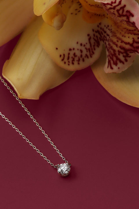 ［受注/12月下旬］Pt900･Pt850 ダイヤモンド 0.3ct/ネックレス(ソーティング付き)