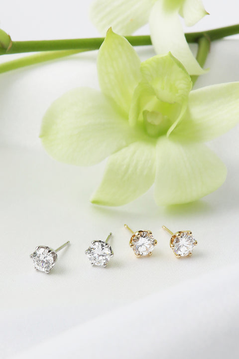 ［受注/12月下旬］K18 ダイヤモンド 0.5ct/ピアス(ソーティング付き)