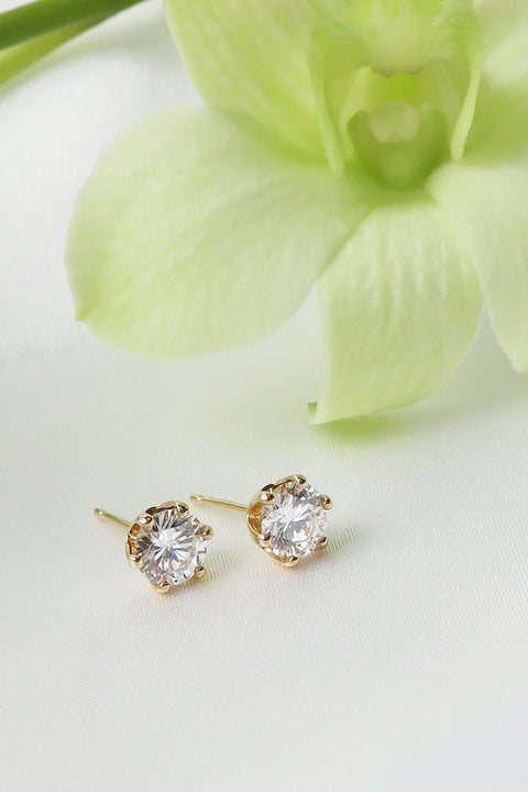 ［受注/12月下旬］K18 ダイヤモンド 0.5ct/ピアス(ソーティング付き)