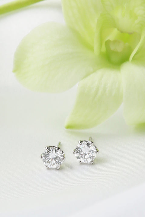 ［受注/12月下旬］Pt900 ダイヤモンド 0.5ct/ピアス(ソーティング付き)