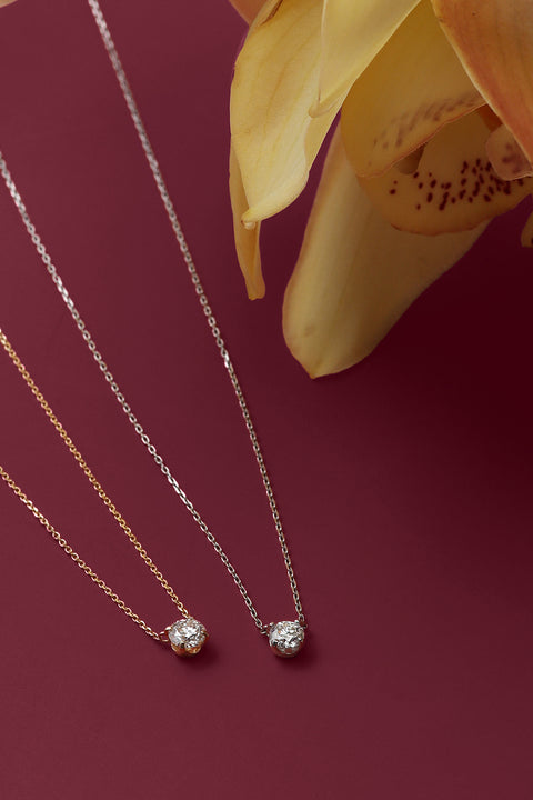 ［受注/12月下旬］Pt900･Pt850 ダイヤモンド 0.3ct/ネックレス(ソーティング付き)