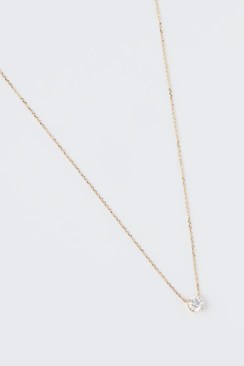 ［受注/12月下旬］K18 ダイヤモンド 0.3ct/ネックレス(ソーティング付き)