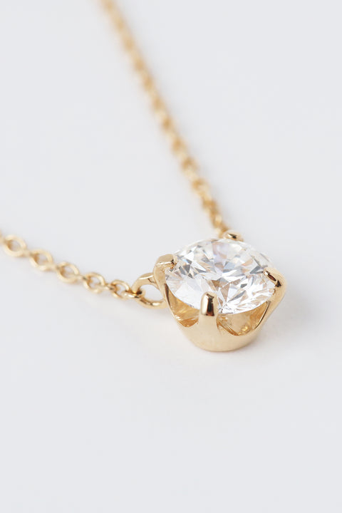 ［受注/12月下旬］K18 ダイヤモンド 0.3ct/ネックレス(ソーティング付き)