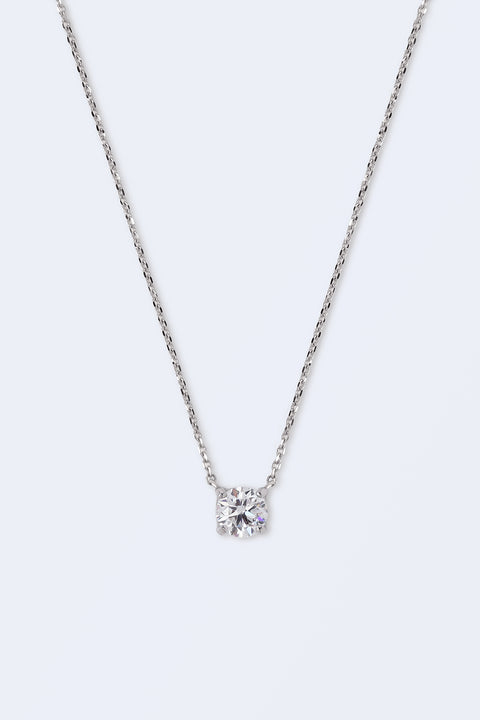 ［受注/12月下旬］Pt900･Pt850 ダイヤモンド 0.3ct/ネックレス(ソーティング付き)