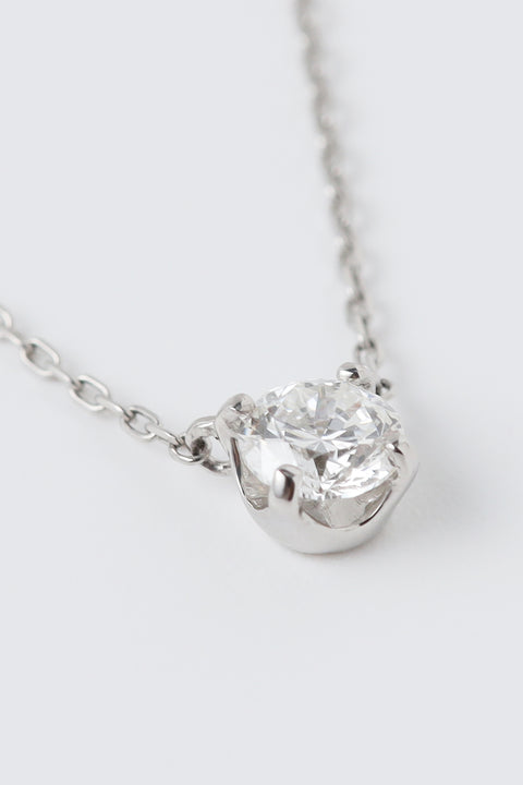 ［受注/12月下旬］Pt900･Pt850 ダイヤモンド 0.3ct/ネックレス(ソーティング付き)