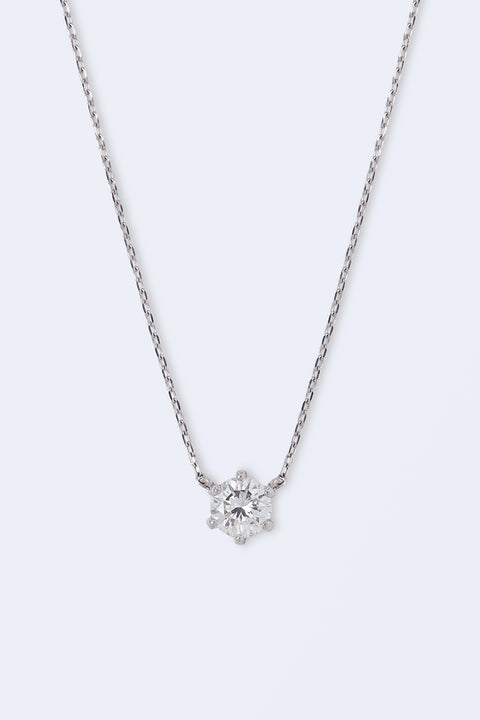 ［受注/12月下旬］Pt900・Pt850 ダイヤモンド 0.5ct/ネックレス(ソーティング付き)