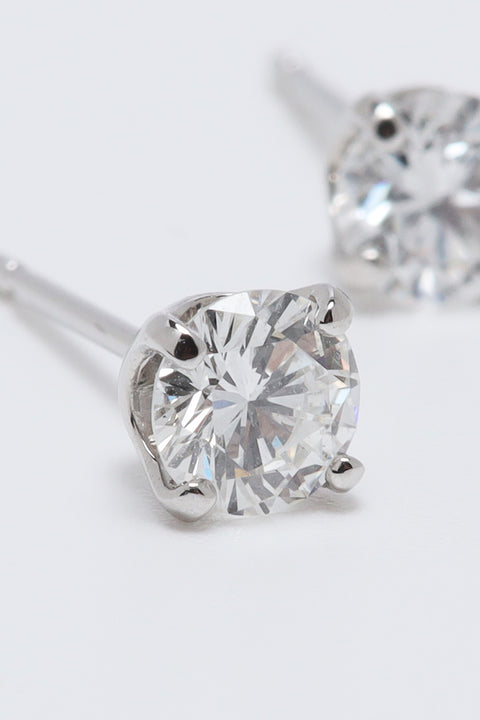 ［受注/12月下旬］Pt900 ダイヤモンド 0.3ct/ピアス(ソーティング付き)