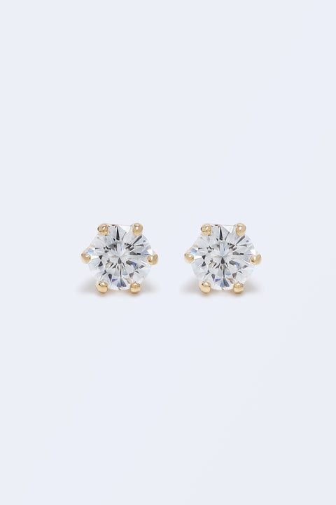 ［受注/12月下旬］K18 ダイヤモンド 0.5ct/ピアス(ソーティング付き)
