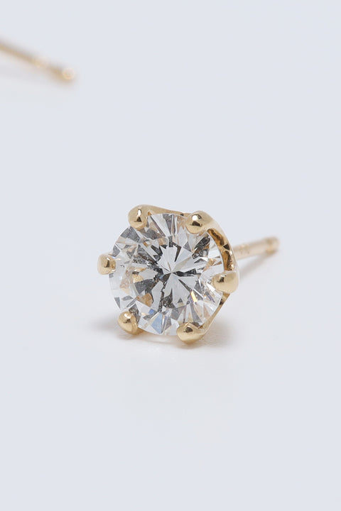 ［受注/12月下旬］K18 ダイヤモンド 0.5ct/ピアス(ソーティング付き)