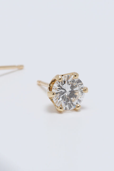 ［受注/12月下旬］K18 ダイヤモンド 0.5ct/ピアス(ソーティング付き)
