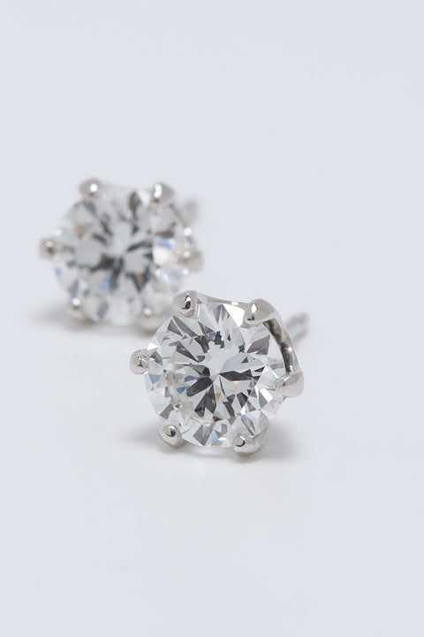 ［受注/12月下旬］Pt900 ダイヤモンド 0.5ct/ピアス(ソーティング付き)