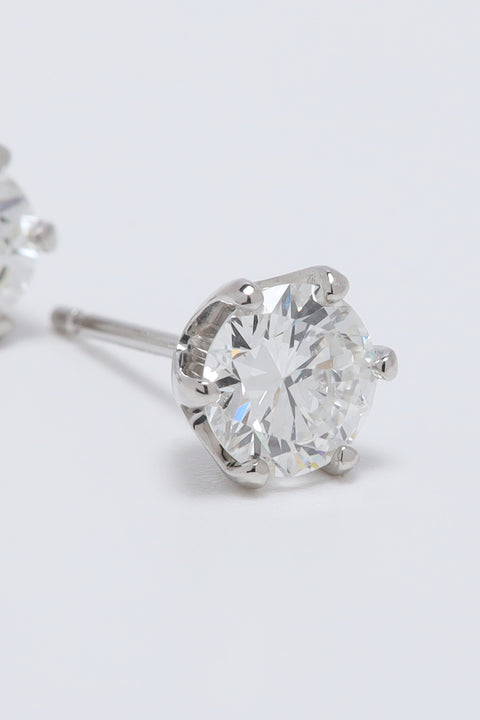 ［受注/12月下旬］Pt900 ダイヤモンド 0.5ct/ピアス(ソーティング付き)