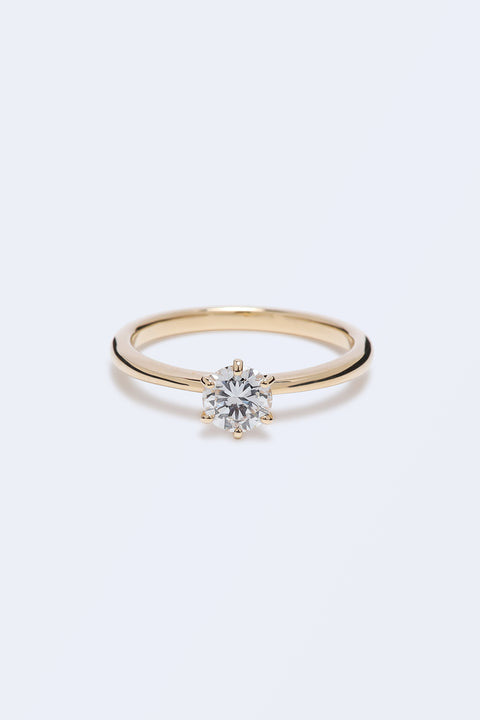 ［受注/12月下旬］K18 ダイヤモンド 0.5ct/リング(ソーティング付き)