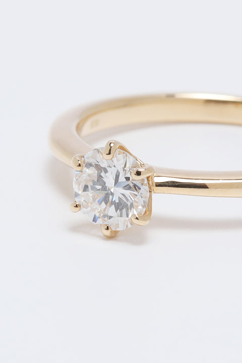 ［受注/12月下旬］K18 ダイヤモンド 0.5ct/リング(ソーティング付き)