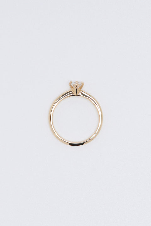 ［受注/12月下旬］K18 ダイヤモンド 0.5ct/リング(ソーティング付き)