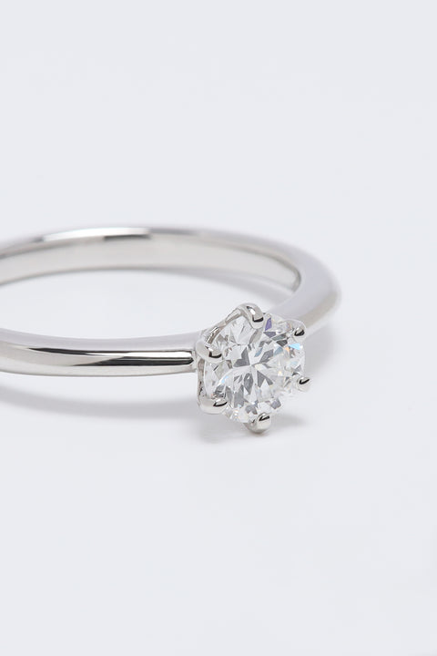 ［受注/12月下旬］Pt900 ダイヤモンド 0.5ct/リング(ソーティング付き)