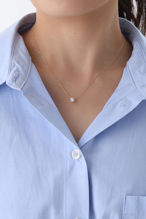 ［受注/12月下旬］K18 ダイヤモンド 0.5ct/ネックレス(ソーティング付き)
