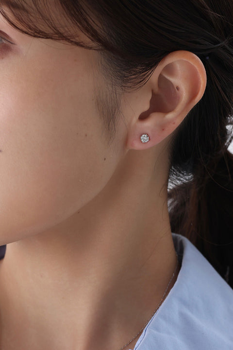 ［受注/12月下旬］Pt900 ダイヤモンド 0.3ct/ピアス(ソーティング付き)