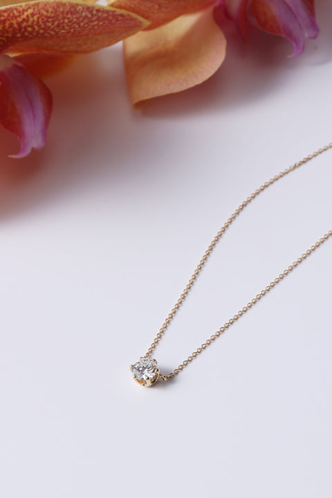 ［受注/12月下旬］K18 ダイヤモンド 0.5ct/ネックレス(ソーティング付き)