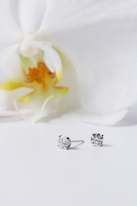 ［受注/12月下旬］Pt900 ダイヤモンド 0.3ct/ピアス(ソーティング付き)