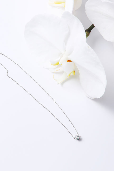 ［受注/12月下旬］Pt900・Pt850 ダイヤモンド 0.5ct/ネックレス(ソーティング付き)